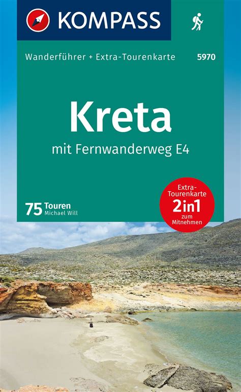 KOMPASS Wanderführer Kreta mit Weitwanderweg E4 9783991541806 ADAC Shop