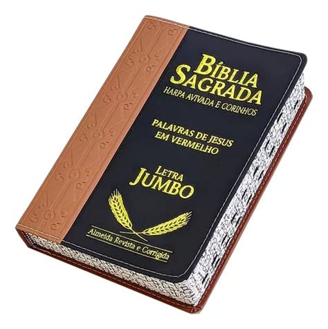 B Blia Sagrada Letra Jumbo Harpa E Corinhos Almeida Ndice Luxo