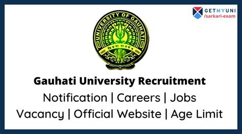 Gauhati University Recruitment 2022 Notification Vacancy Jobs