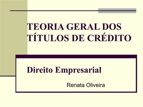 teoria geral dos titulos de credito   gratuito