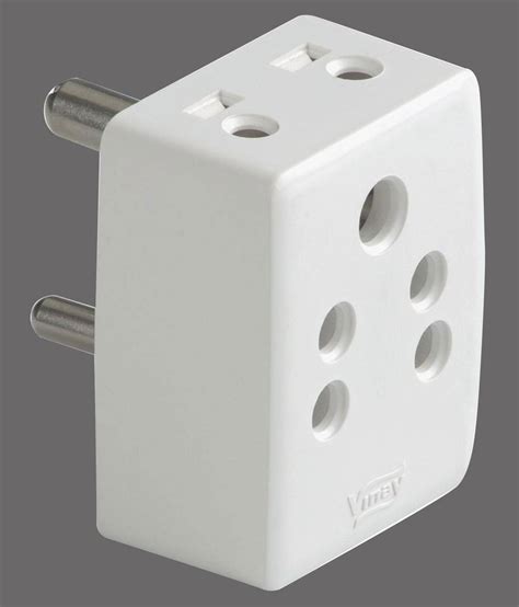 White Polycarbonate Vinay Electric Three Pin Socket Number Of Sockets