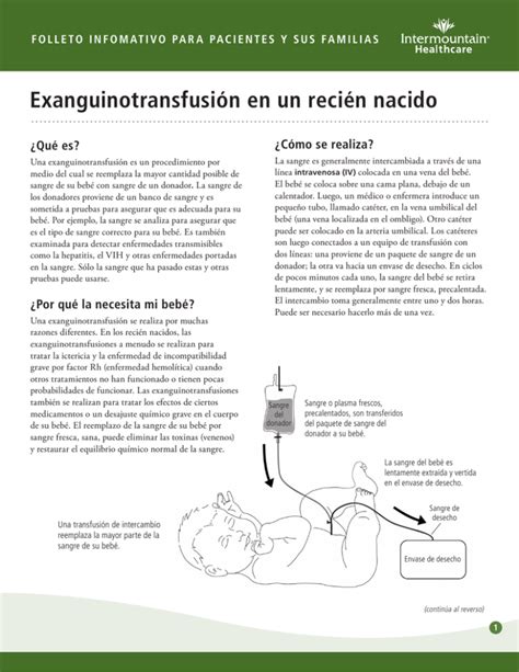 Exanguinotransfusión en un recién nacido