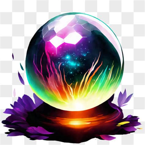 Descarga Bola De Cristal Colorida Representando Magia Y Espiritualidad