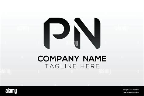 Inicial Pn Letter Logo Con Creative Modern Business Typography Vector