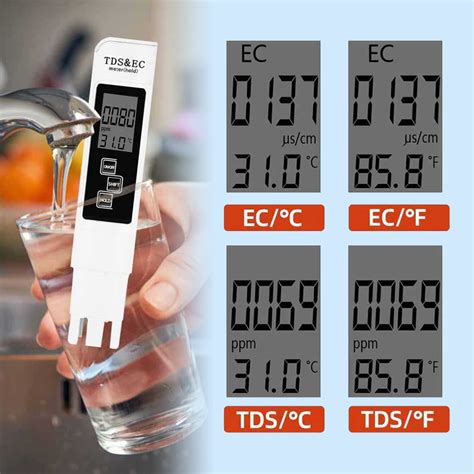 VKTECH Alat Ukur Uji TDS EC Meter Digital Air Minum Akuarium E 1