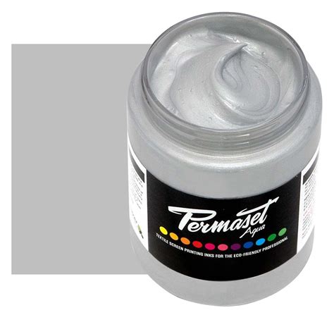 Permaset Aqua Supercover Metallic Fabric Printing Ink 300ml Bright