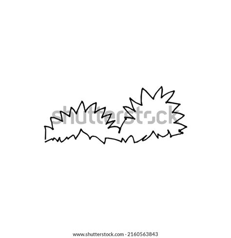 Vector Illustration Tropical Grass Icon Freehand Stock Vector Royalty