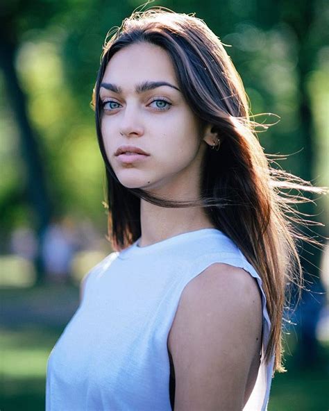 Zhenya Katava Beautiful Girl Face Portrait Beauty