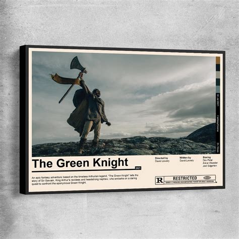 The Green Knight 2010 Movie Poster Art Minimalist Design | Etsy