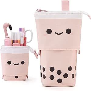 Amazon Angoobaby Standing Pencil Case Cute Telescopic Pen Holder