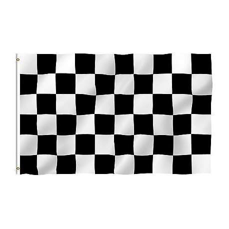 black & white checkered flag