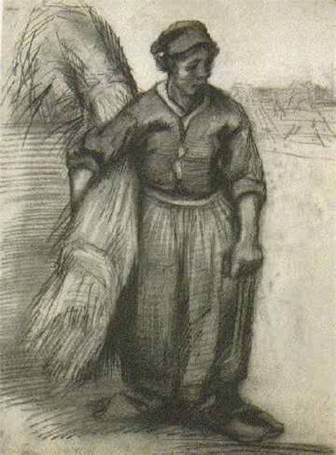 Peasant Woman Carrying A Sheaf Of Grain 1885 Nunen Nuenen