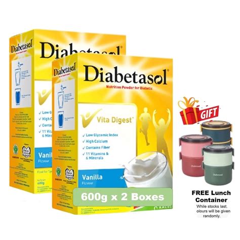 Diabetasol Milk G Twin Pack Vanilla Foc Container Exp