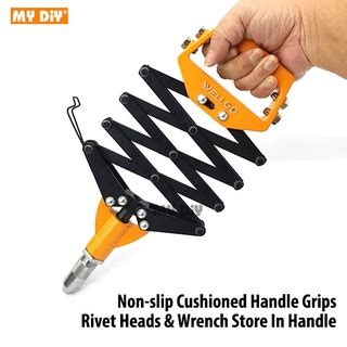 Mydiyhomedepot Welloo Heavy Duty Hand Rivet Gun Hand Riveter Gun