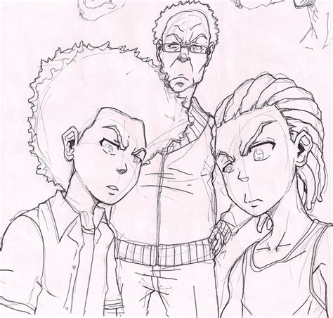 Boondocks Sketch By Pinoy0a On Deviantart