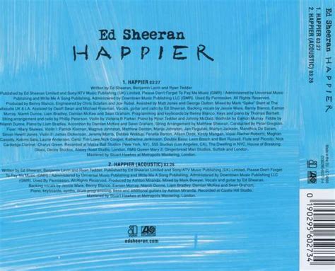 Ed Sheeran: Happier (2-Track) – jpc.de