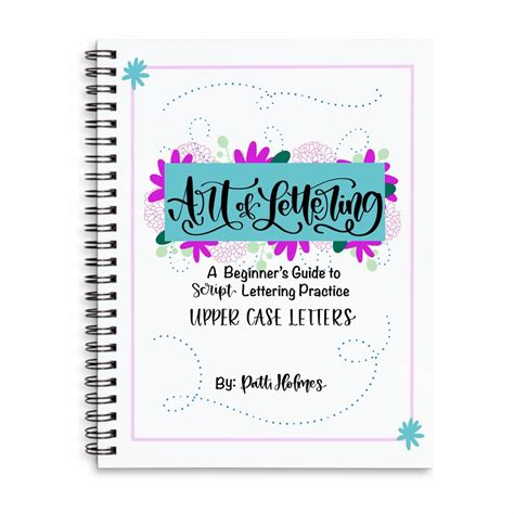 Art of Lettering, Script Lettering Practice Sheets, UPPER CASE Letters ...