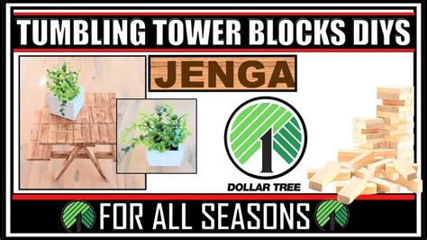 CRAZY TUMBLING TOWER BLOCKS DIYS II JENGA BLOCKS PICNIC TABLE II JENGA