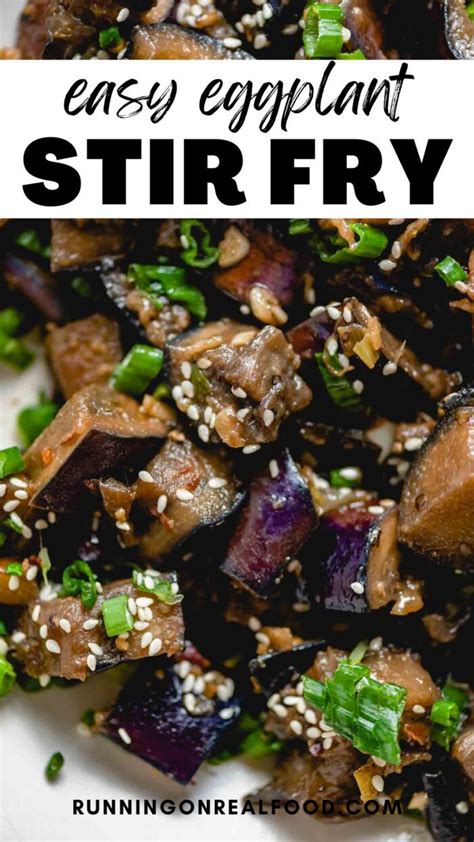 Easy Eggplant Stir Fry With Miso Sauce Running On Real Food