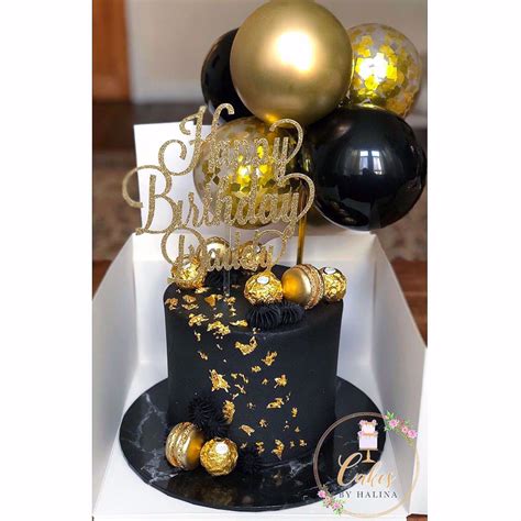 OutOfMyBubble. Confetti Balloon Cake Topper 5" Chrome Gold