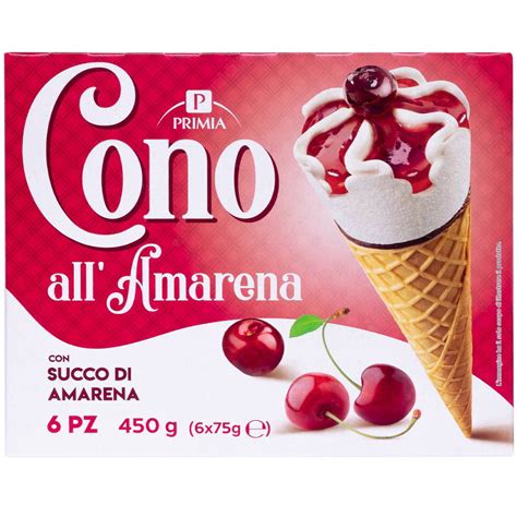 CONO GELATO ALL AMARENA PRIMIA 450 G 6 Pz Tigros