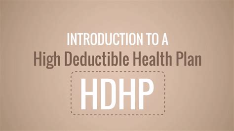 High Deductible Health Plan Hdhp Onedigital