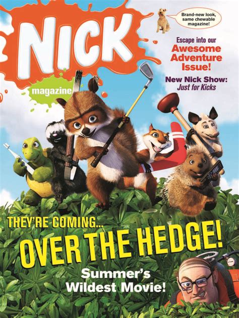 Nickelodeon Magazine 200605 Theyre Coming Over The Hedge Issue