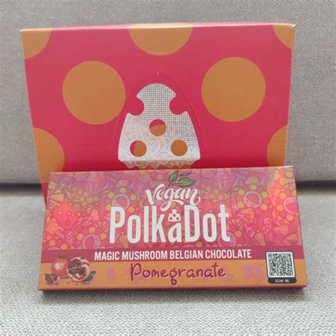 Polka Dot Magic Mushroom Belgian Chocolate Bar Packaging