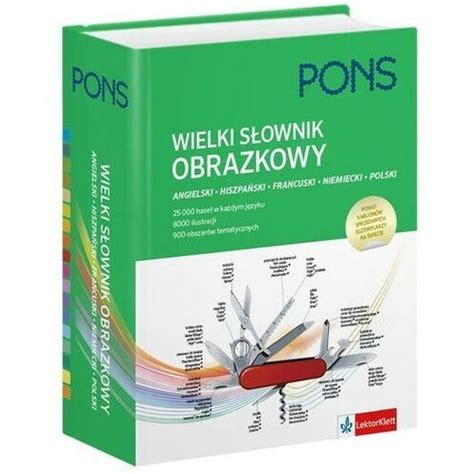 Pons Wielki S Ownik Obrazkowy Angielski Hiszpa Ski Francuski Niemiecki