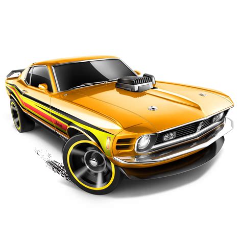 Naklejka Na Cian Hot Wheels Z Oty Samoch D Cm Na Cm Naklejkidodomu Pl