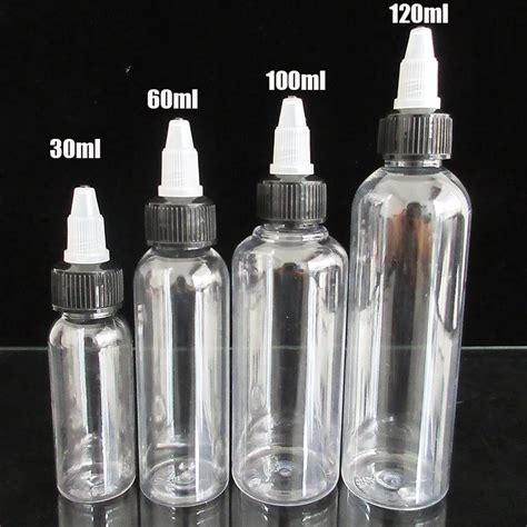 5 adet 30 ml 60 ml 100ml120ml PET Şişe ELiquid Doldurulabilir Damlalık