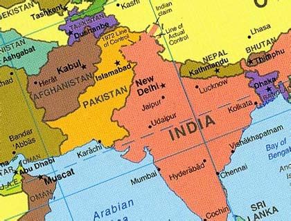 India Afghanistan Map