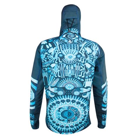 Chamarra Nuevo Sol Huichol Celeste F Hombre Triferrari