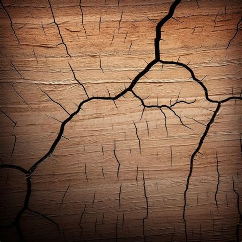 Premium Photo Cracked Wood Board Texture Background