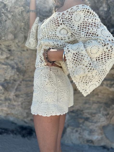 Shorts Bodhi Crochet Vintage Cream Naked Gypsy