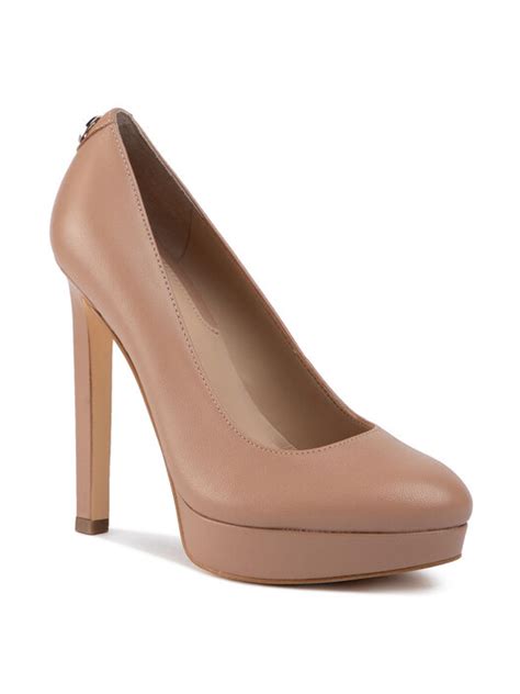 High Heels Guess Eliada Fl Eid Lea Beige Eschuhe De