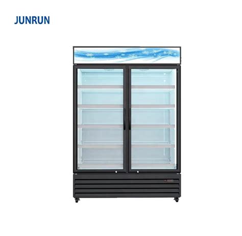 Junrun Price Custom Supermarket Commercial Led Refrigerator Double