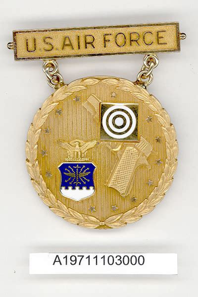 Box Presentation Badge National Pistol United States Air Force National Air And Space Museum