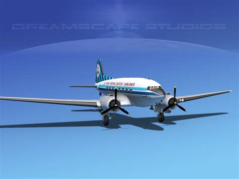 Douglas Dc Klm Modelo D Unknown Stl Obj Max Lwo Dxf