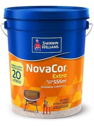 Tinta Acr Novacor Bc Rend 20l Sherwin Sherwin Willians Parcelamento