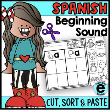 Beginning Sound Sort In Spanish Sonidos Iniciales Tpt