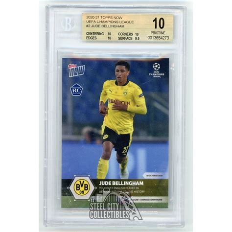 Jude Bellingham 2020 21 Topps Now Uefa Champions League Rookie Card 2