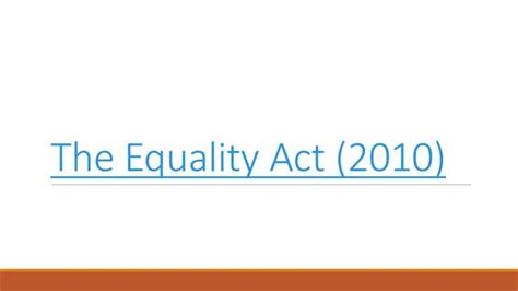 Equality Act 2010