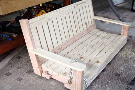 How To Build A Diy Outdoor Swing Bench Thediyplan Diy Porch Swing