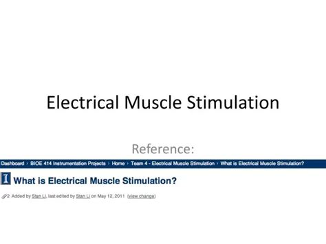 Ppt Electrical Muscle Stimulation Powerpoint Presentation Free