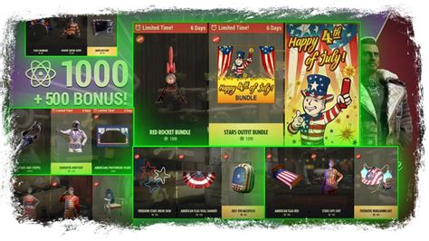 Fallout 76 Atom Shop Today Happy 4th Of July Lots Of Cool Bundles I