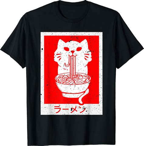 Buy Anime Cat Ramen Kawaii Neko Noodles T Shirt Online At Lowest Price