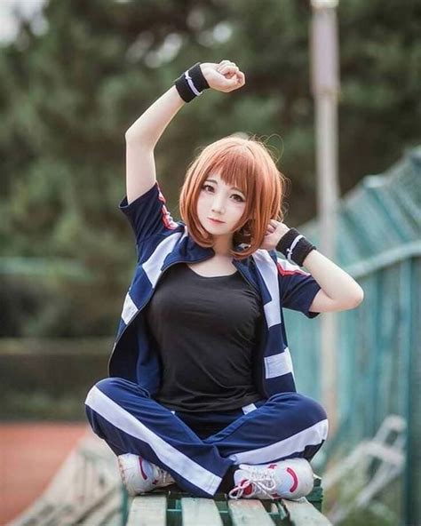 Stunning Uraraka Ochaco Cosplay