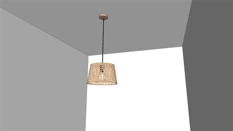 Wicker Pendant Lamp Lighting Vray Ready 3d Warehouse