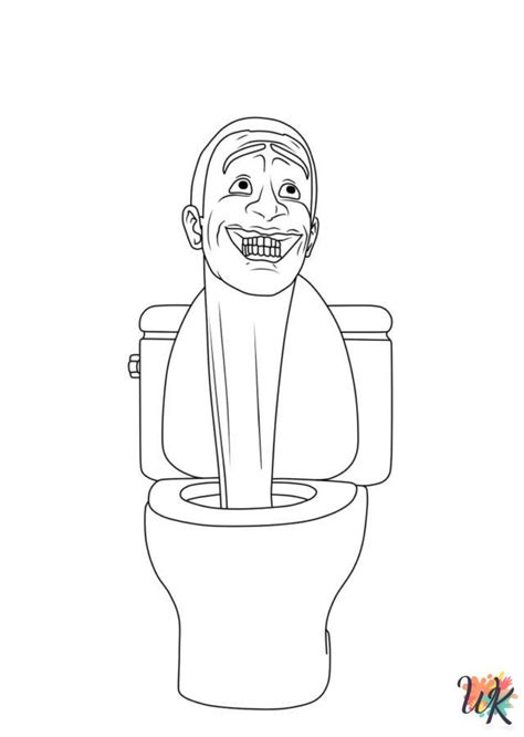 Skibidi Toilet Coloring Pages For Kids Coloringpageswk